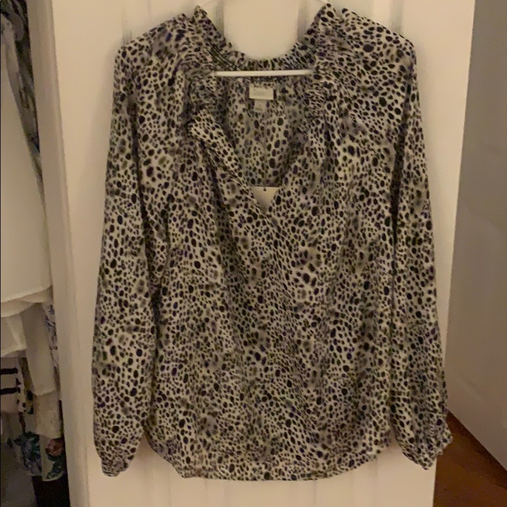 NWT leopard blouse